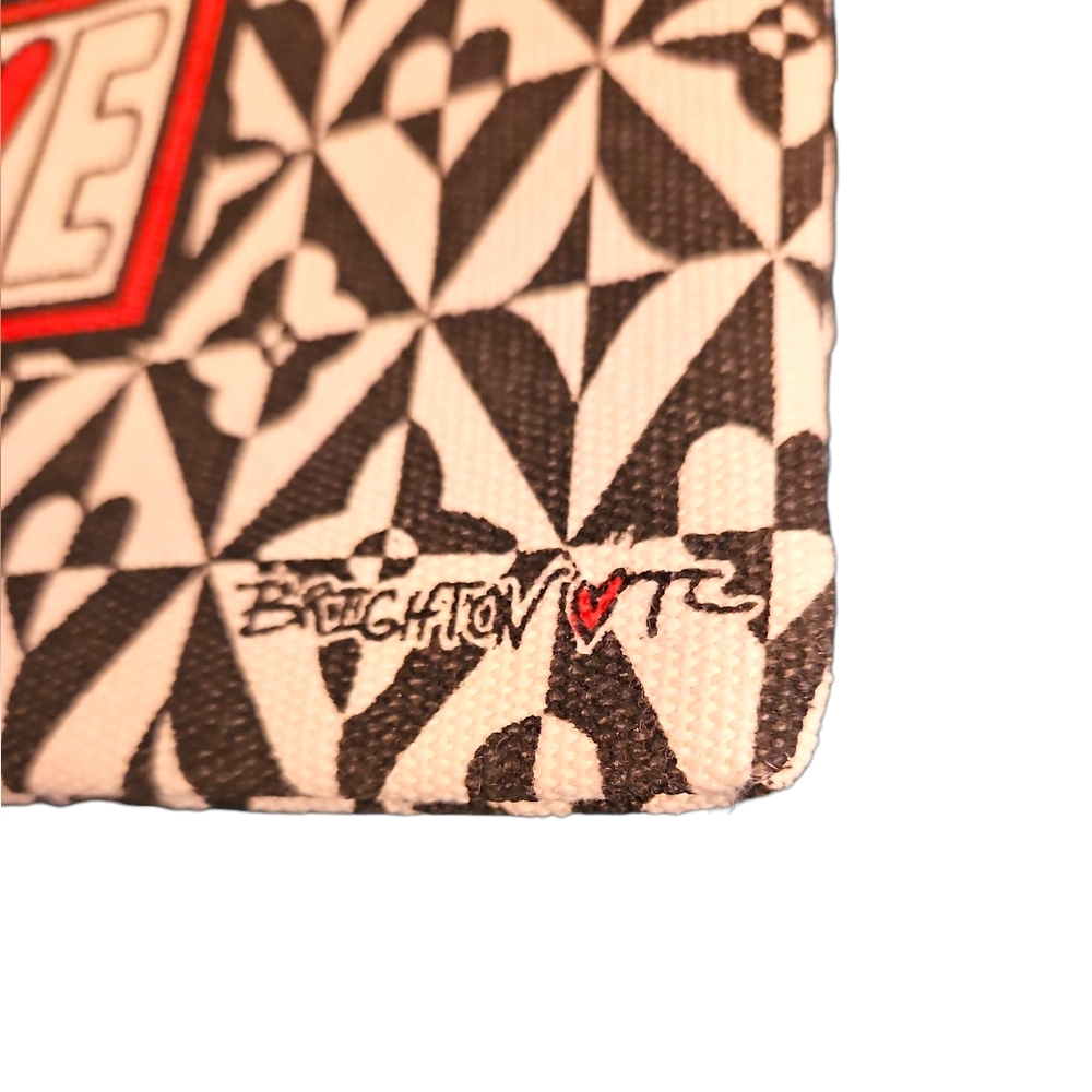 BRIGHTON Beige and Black LOVE Clutch - Picture 3 of 5